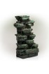 Outdoor Fountains| Alpine Corporation 39-in H Resin Tiered Fountain Outdoor Fountain - CR17455