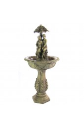 Outdoor Fountains| Sunnydaze Decor 43-in H Fiberglass Tiered Fountain Outdoor Fountain - WB27207
