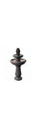 Outdoor Fountains| Teamson Home Deluxe Pineapple 39-in H Resin Tiered Fountain Outdoor Fountain - AZ79261