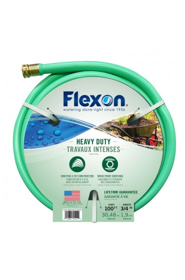 Garden Hoses| FLEXON 3/4 x 100ft Heavy Duty Garden Hose - QI46426