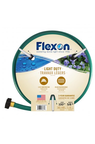 Garden Hoses| FLEXON Flexon 5/8 x 100ft Light Duty Garden Hose - JB95745