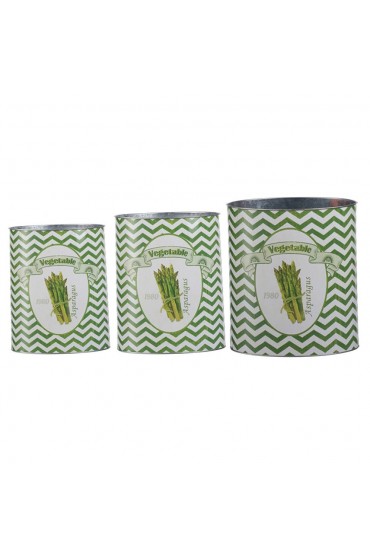 Watering Cans| A&B Home Retro Round Tins (Set of 3) 0.5-Gallon Green Metal Classic Watering Can - KW00861