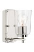 Vanity Lights| Progress Lighting Adley 1-Light Nickel Traditional Vanity Light - HP91389