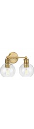 Vanity Lights| Progress Lighting Hansford 2-Light Brass Farmhouse Vanity Light - DF13493