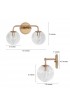 Vanity Lights| Uolfin Melisa 2-Light Gold Modern/Contemporary Vanity Light Bar - FK01460