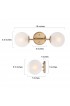Vanity Lights| Uolfin Melisa 2-Light Gold Vintage Vanity Light Bar - UR80774