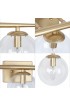Vanity Lights| Uolfin Mil 3-Light Gold Modern/Contemporary Vanity Light Bar - LJ34919