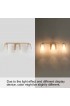 Vanity Lights| Uolfin Vivia 3-Light Gold Modern/Contemporary Vanity Light Bar - TV17077