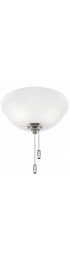 Ceiling Fan Parts| Hunter 3-Light Cased White LED Ceiling Fan Light Kit - AT18267