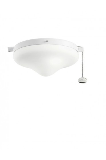 Ceiling Fan Parts| Kichler 2-Light White LED Ceiling Fan Light Kit - LU51785