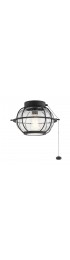 Ceiling Fan Parts| Kichler Bridge Point 1-Light Distressed Black LED Ceiling Fan Light Kit - CG17065