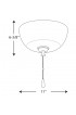 Ceiling Fan Parts| Progress Lighting Wisten 2-Light Unfinished LED Ceiling Fan Light Kit - NQ14072