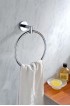 Towel Rings| ANZZI Caster 2 Polished Chrome Wall Mount Towel Ring - XB28184
