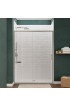 Shower Doors| ANZZI Halberd series 60-in W x 72-in H Framed Hinged Brushed Nickel Standard Shower Door (Clear Glass) - RI64895