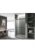 Shower Doors| ANZZI Kahn 60-in W x 76-in H Frameless Sliding Matte Black Standard Shower Door (Clear Glass) - WF26471