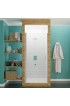 Shower Doors| ANZZI Lancer series 29-1/2-in W x 72-in H Semi-frameless Hinged Brushed Nickel Standard Shower Door (Clear Glass) - IS87033