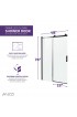 Shower Doors| ANZZI Rhodes 48-in W x 76-in H Frameless Sliding Matte Black Standard Shower Door (Clear Glass) - ZV66671