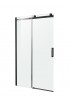 Shower Doors| ANZZI Rhodes 48-in W x 76-in H Frameless Sliding Matte Black Standard Shower Door (Clear Glass) - ZV66671