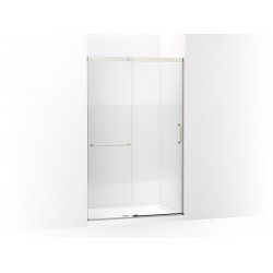 Shower Doors| KOHLER Elate 44-in to 48-in W x 75.5-in H Frameless Sliding Matte Nickel Standard Shower Door (Tempered Glass) - EQ50488