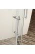 Shower Doors| Lordear LD shower door 35-1/2-in to 36-in W x 74.67-in H Semi-frameless Sliding Chrome Soft Close Curved Shower Door (Clear Glass) - VR10524