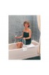 Bathroom Safety Accessories| Carex White and Blue Shower and Bath Stool - PB76090