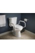 Bathroom Safety Accessories| Delta White Toilet Safety Rails - QV06581