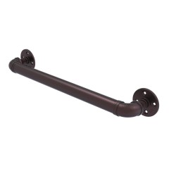 Grab Bars| Allied Brass Pipeline Antique Bronze Wall Mount (Ada Compliant) Grab Bar (350-lb  Weight Capacity) - EB66427