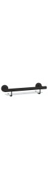 Grab Bars| evekare Bath shelf with grab bar Black Wall Mount Grab Bar (550-lb  Weight Capacity) - DH39607