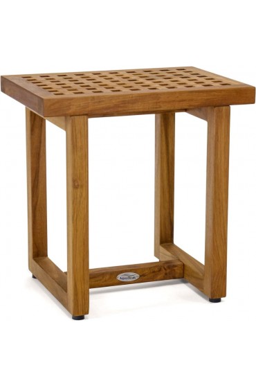 Shower Seats| AquaTeak Teak Oil Teak Freestanding Shower Chair - KG30065