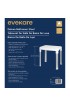 Shower Seats| evekare White Plastic Freestanding Shower Chair - XL58109