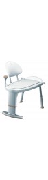 Shower Seats| Moen White Plastic Freestanding Transfer Bench - KV03586