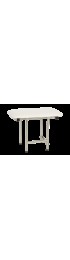 Shower Seats| Seachrome Naugahyde White Cushion Solid Surface Wall Mount Shower Chair (Ada Compliant) - AH41130