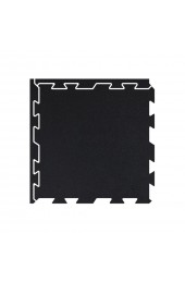 | Fit Floor 0.3-in x 22.5-in x 22.5-in Black Rubber Tile Multipurpose Flooring - YM23435