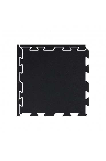 | Fit Floor 0.3-in x 22.5-in x 22.5-in Black Rubber Tile Multipurpose Flooring - YM23435