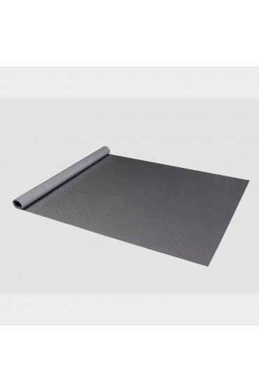 | GaragePro 0.11-in x 60-in x 360-in Dark Gray Diamond Plate Diamond Flexible PVC Roll Multipurpose Flooring - OV67698