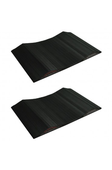 | GaragePro 2-Pack 1.25-in x 10-in x 16-in Black Ribbed Flexible PVC Roll Multipurpose Flooring - JY61548