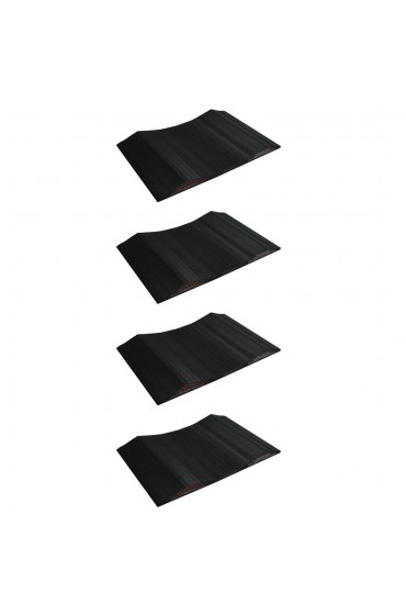 | GaragePro 4-Pack 1.25-in x 15-in x 16-in Black Ribbed Flexible PVC Roll Multipurpose Flooring - RJ51659