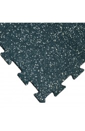 | Goodyear Rubber Flooring Tan/White Speckle Interlocking Rubber Tile (16-Pack) - VX67001
