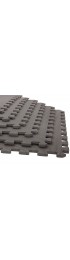 | Leisure Sports Gray 24-in x 25-in x 0.375-in Foam Tile (24-sq ft) - HM17892