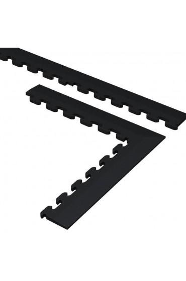 | Norsk 18-Pack 0.25-in x 18.3-in x 18.3-in Black Flexible PVC Tile Multipurpose Flooring - XX52836