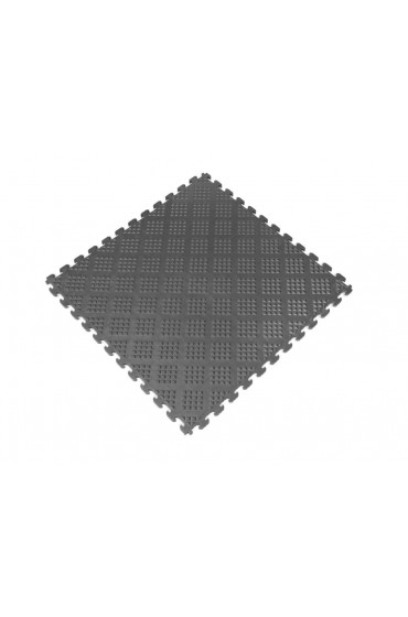 | Norsk 6-Pack 0.25-in x 18.3-in x 18.3-in Metallic Graphite Diamond Flexible PVC Tile Multipurpose Flooring - NK82280
