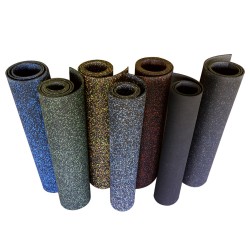 | Rubber-Cal Blue/Gray Speckle Rubber Roll - GI96545
