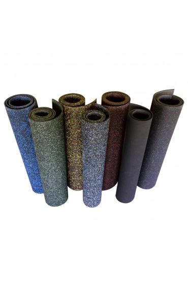 | Rubber-Cal Elephant Bark 0.186-in x 48-in x 60-in Black (Solid Color) Rubber Roll Multipurpose Flooring - AR02623