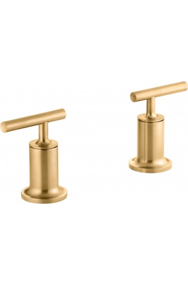 Bathtub Faucet Handles| KOHLER Vibrant Brushed Moderne Brass Lever Bathtub Faucet Handle - GP59403