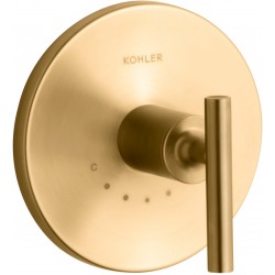 Shower Faucet Handles| KOHLER Vibrant Brushed Moderne Brass Lever Shower Handle - JF66249