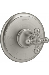 Shower Faucet Handles| KOHLER Vibrant Brushed Nickel Cross Shower Handle - XC73557