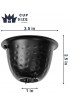 Rain Chains| Monarch Rain Chains Monarch Black Powder Coated Aluminum Hammered Cup Rain Chain, 8-1/2 Ft Length - AN07893