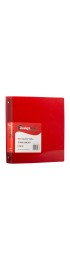 Binders| JAM Paper JAM Paper Standard 1-in 3-Ring Flexible Poly Binder, Red - IZ54037