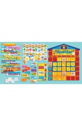 Classroom Decorations| Scholastic Inc. All-in-One Schoolhouse Calendar Bulletin Board Set - KG33562