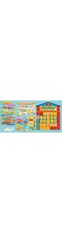 Classroom Decorations| Scholastic Inc. All-in-One Schoolhouse Calendar Bulletin Board Set - KG33562
